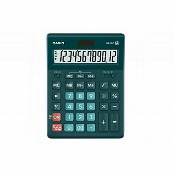 Kalkylator Casio GR-12C-DG Svart Grön Plast
