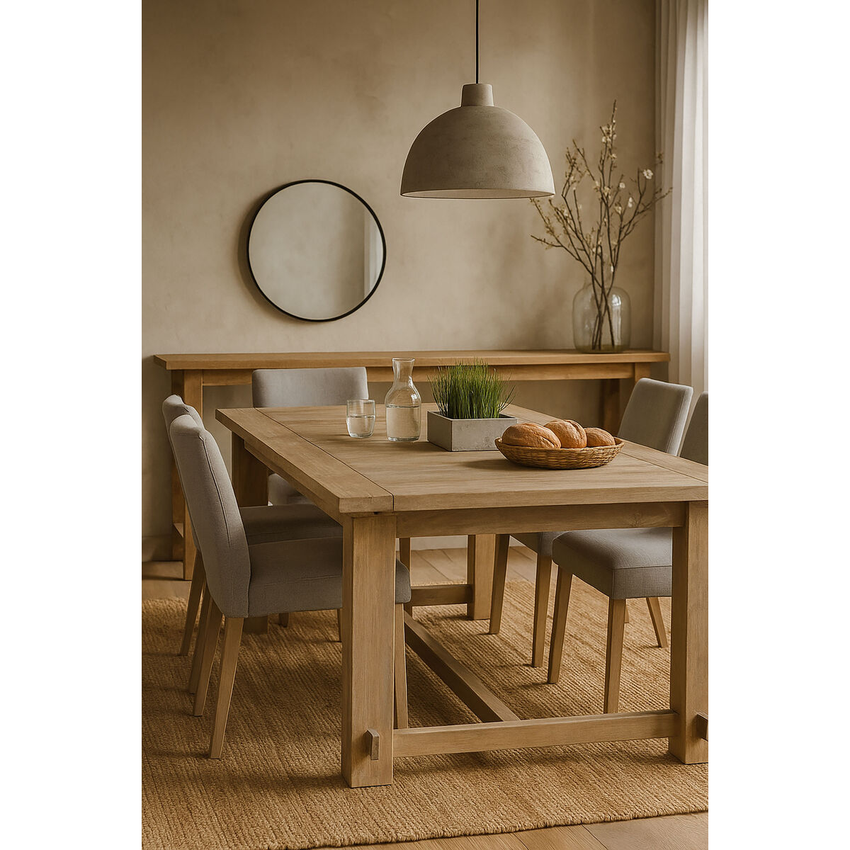 Matsalsbord Home ESPRIT Furu 200 x 100 x 78 cm - 2