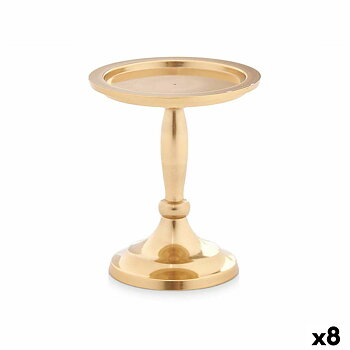 Kandelaber Gift Decor Gyllene Aluminium 10 x 12 x 10 cm (8 antal)