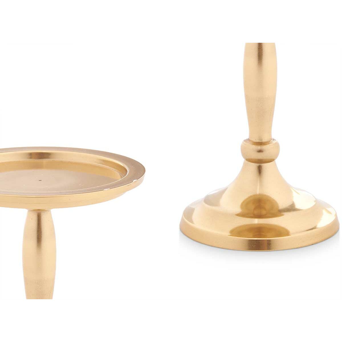 Kandelaber Gift Decor Gyllene Aluminium 10 x 12 x 10 cm (8 antal) - 2