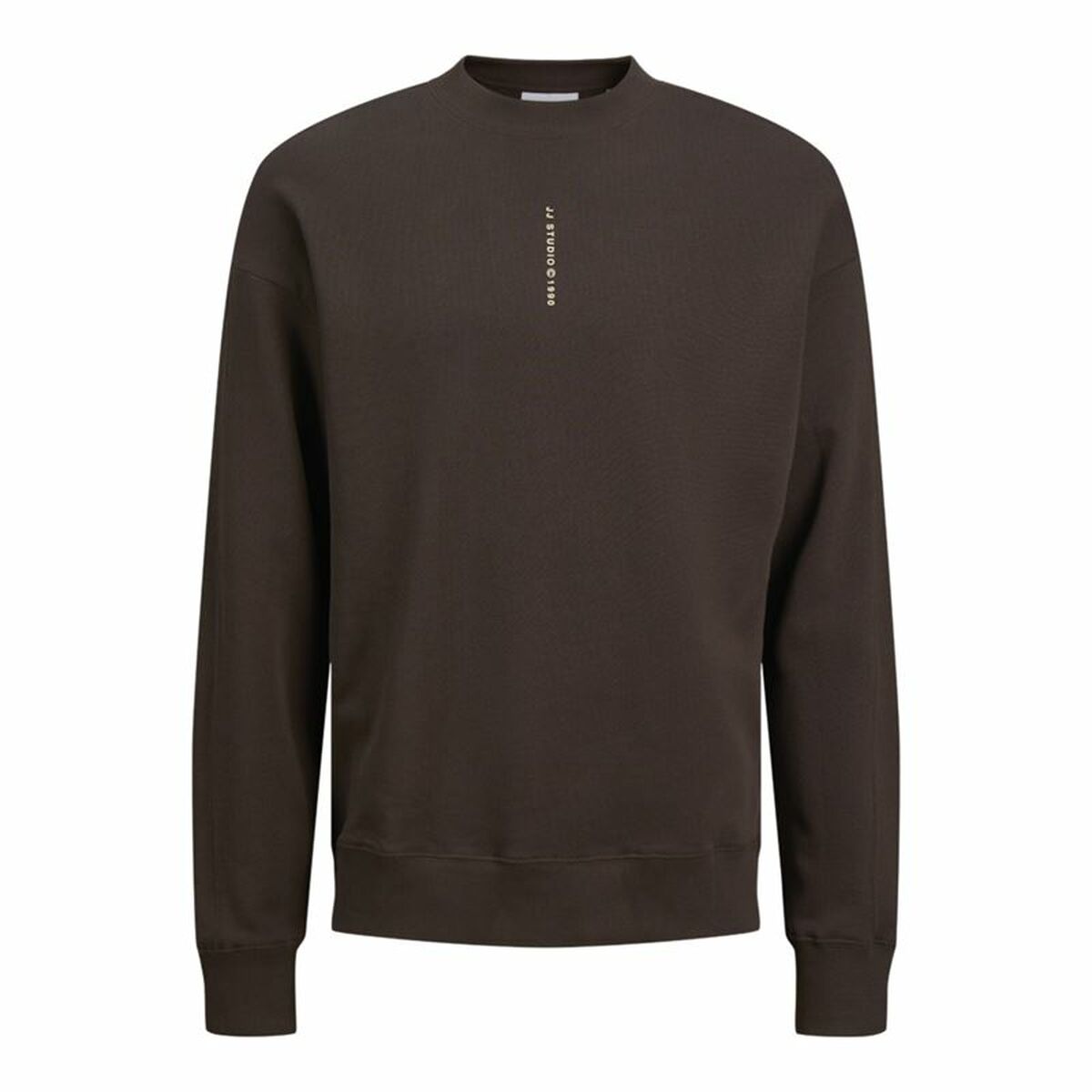 Tröja utan huva Herr Jack & Jones Jjmicah Neck Mulch Brun