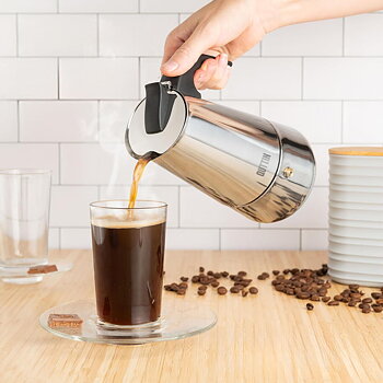 Italiensk Kaffepanna Quttin 4 Csészék (6 antal)