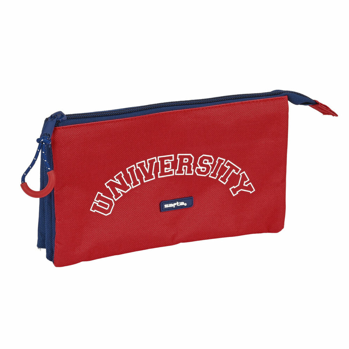 Tredubbel Carry-all Safta University Röd Marinblå (22 x 12 x 3 cm) - 4