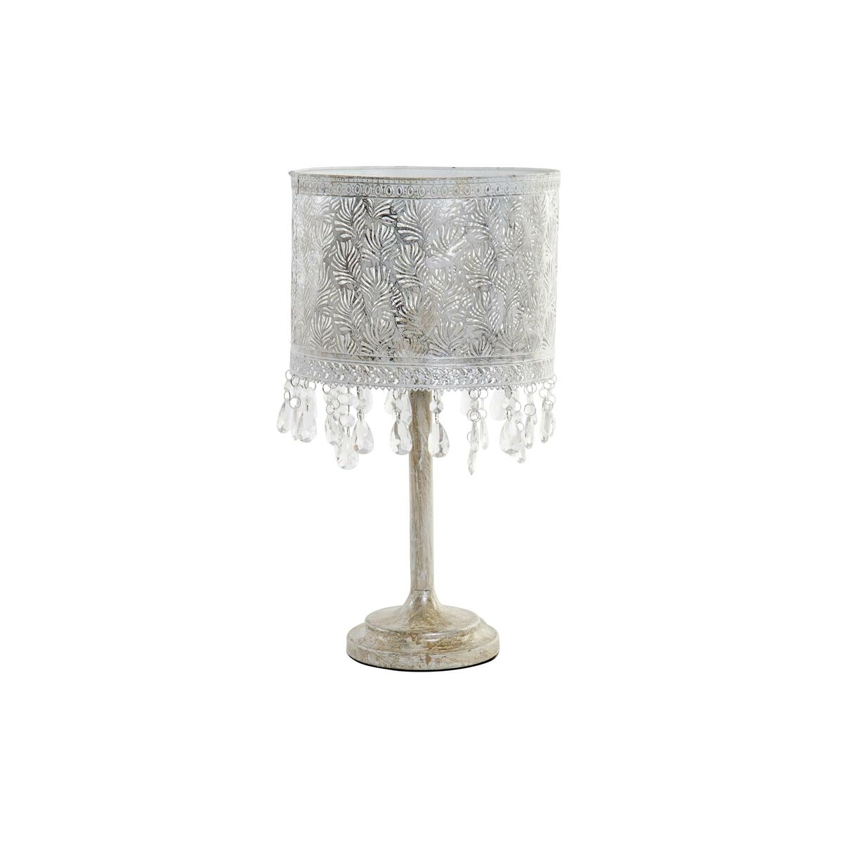 Bordslampa DKD Home Decor Silvrig Metall