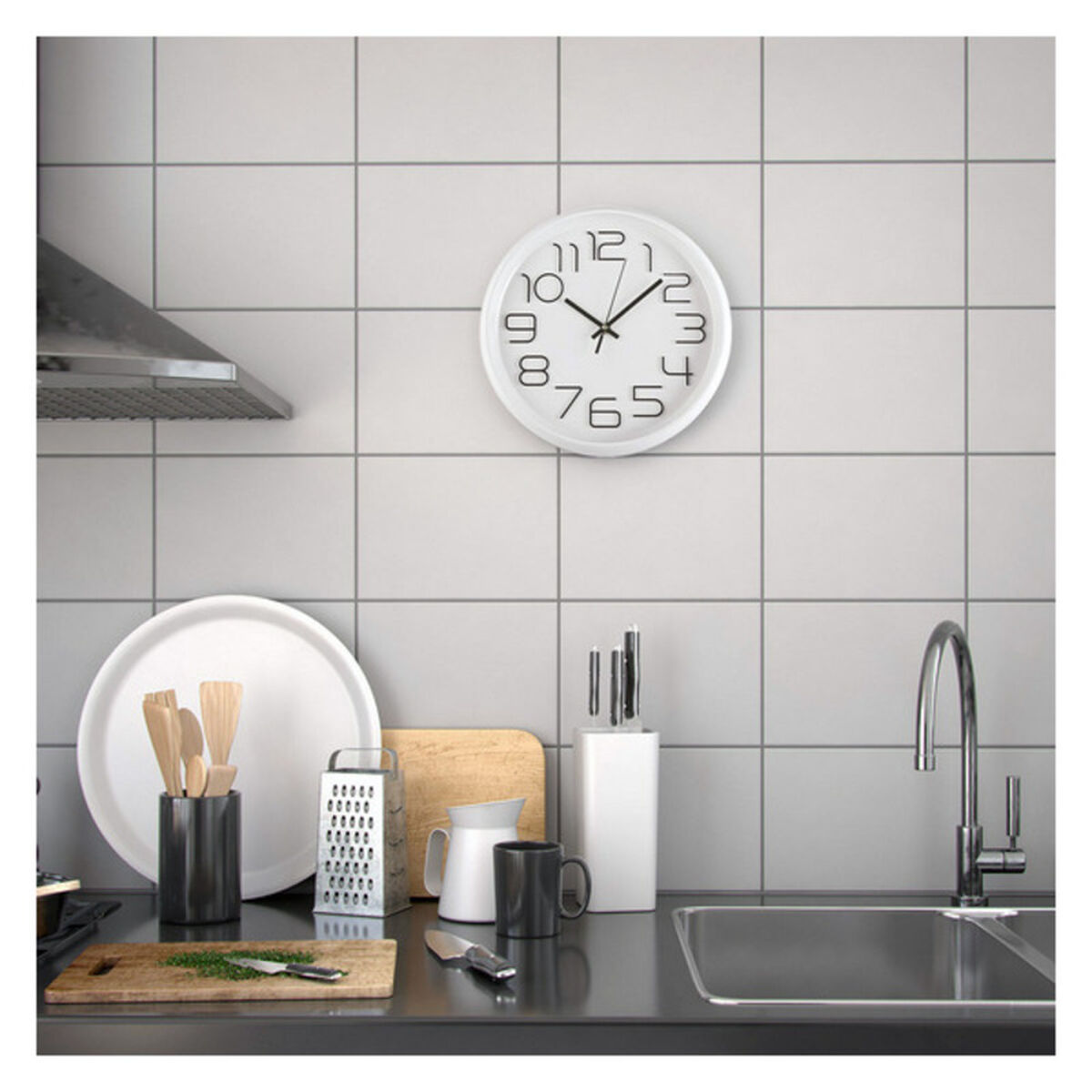 Väggklocka Versa Plast (4,5 x 30 x 30 cm) - 4