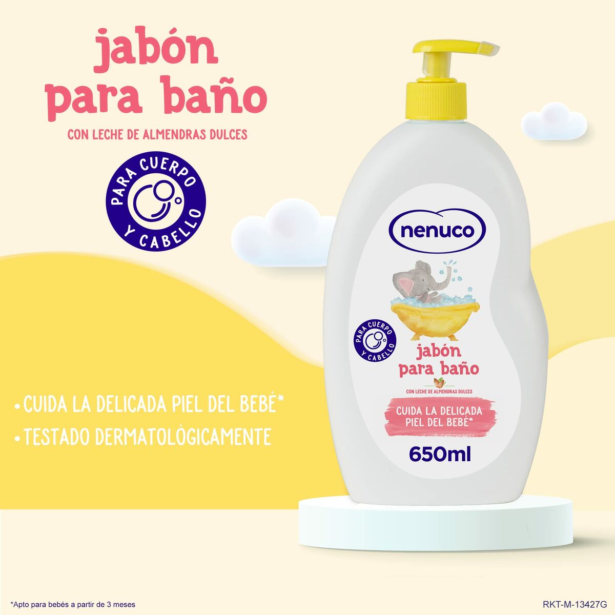 Barnparfym Nenuco BAÑO HIDRATANTE 650 ml - 3