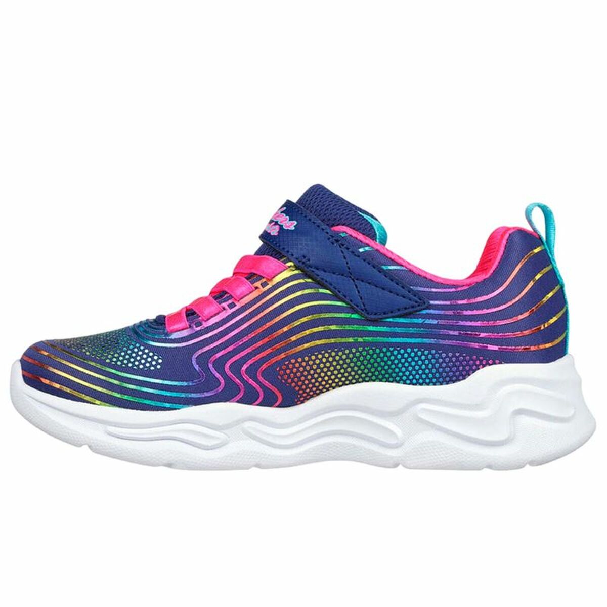 Sportskor för barn Skechers Wavy Beams Blå - 4