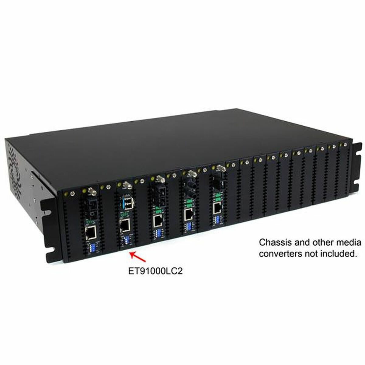 RJ45 till fiberoptik Omvandlare Startech ET91000LC2 - 2