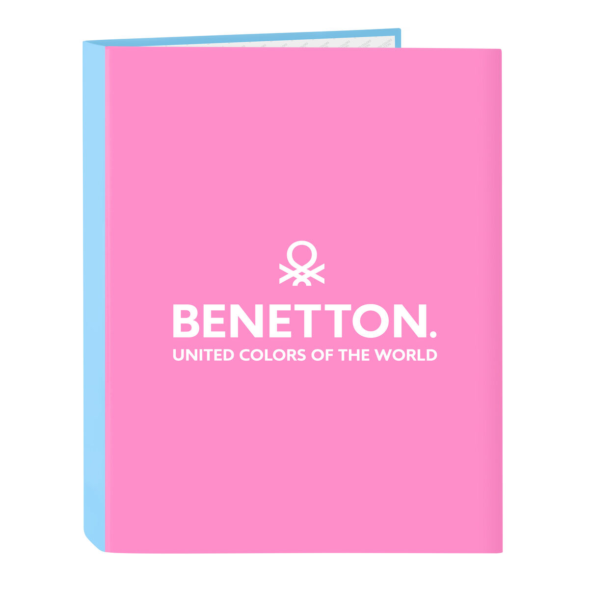 Ringpärm Benetton Spring Rosa Himmelsblå A4 26.5 x 33 x 4 cm