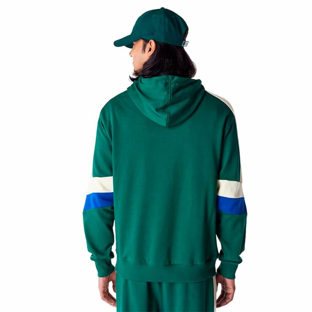 Tröja med huva Herr New Era COLOUR BLOCK OS Milwaukee Bucks - 2