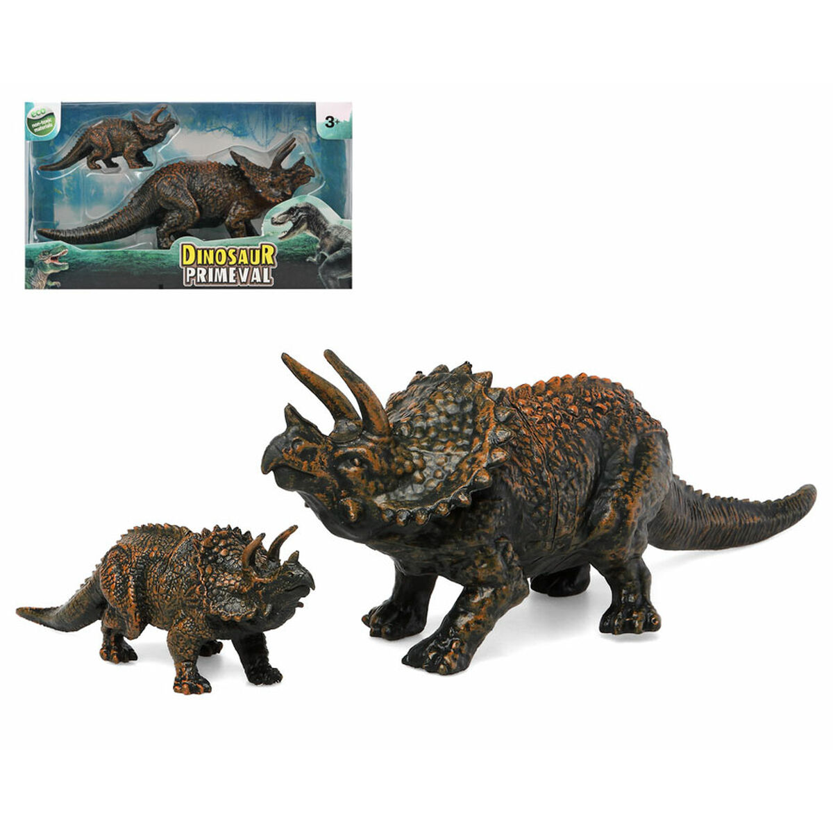 Set med 2 dinosaurier 2 antal 32 x 18 cm - 3