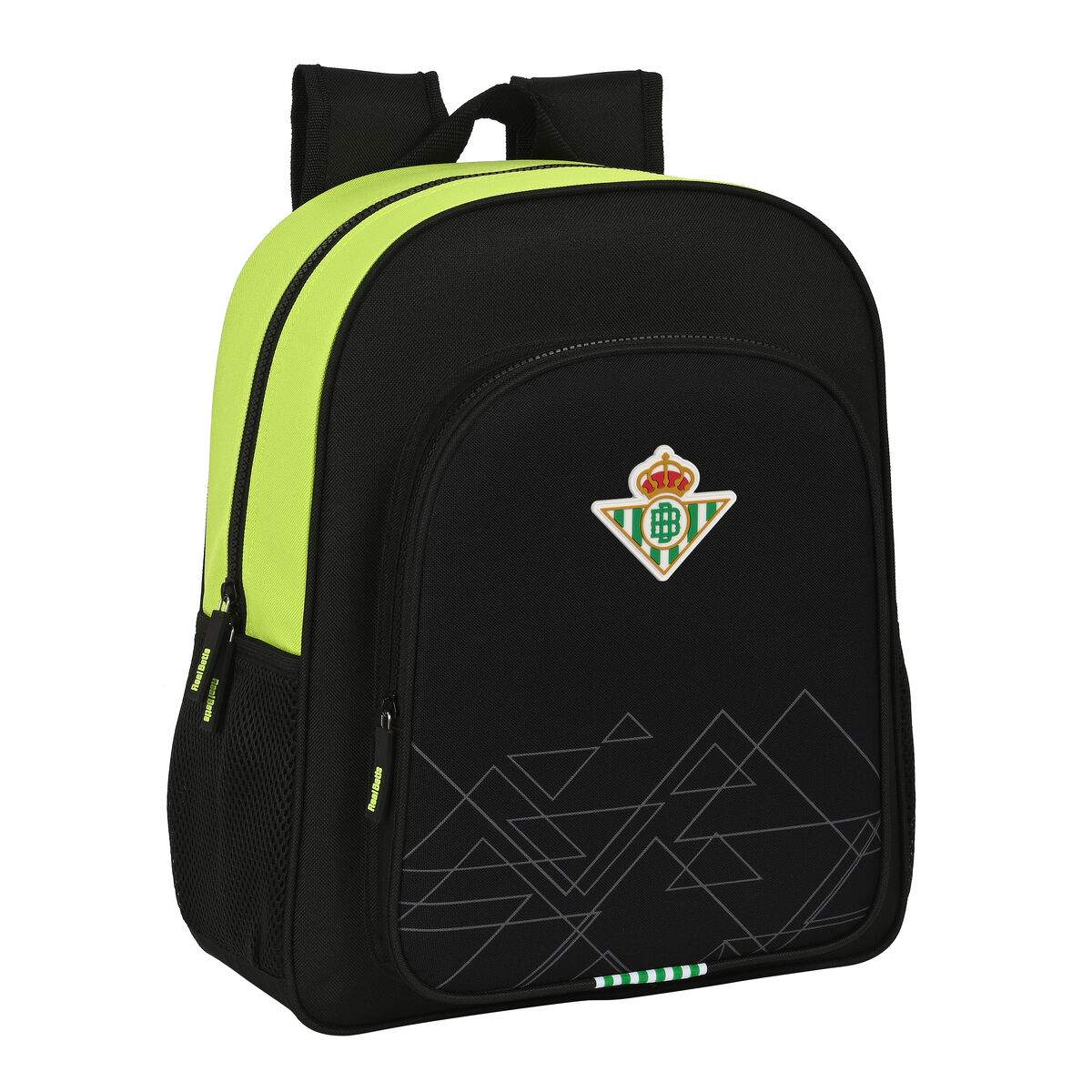 Skolryggsäck Real Betis Balompié 32 x 38 x 12 cm Svart Lime - 3