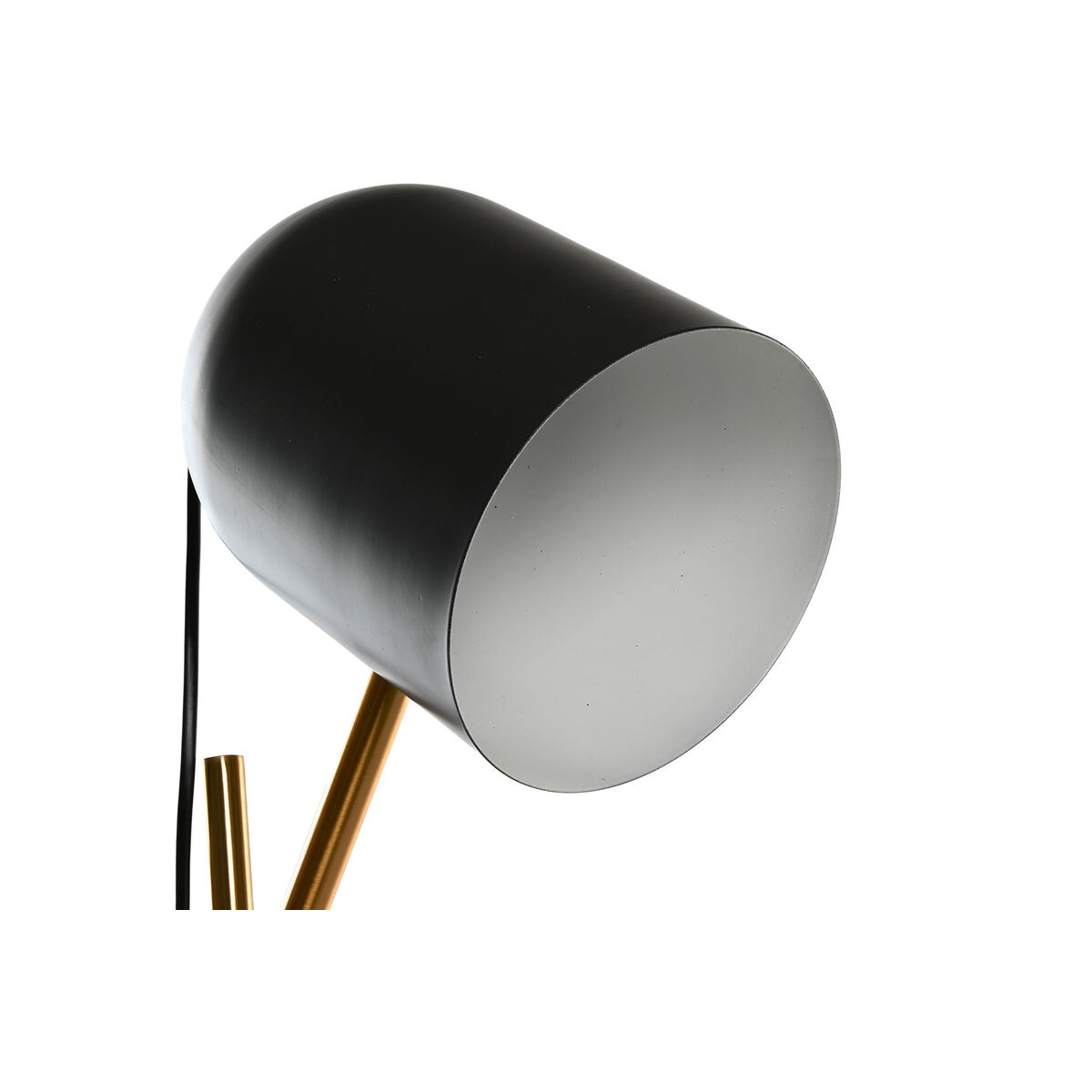 Bordslampa DKD Home Decor Svart Grå Gyllene Metall 60 W 220 V 45 x 45 x 70 cm - 4