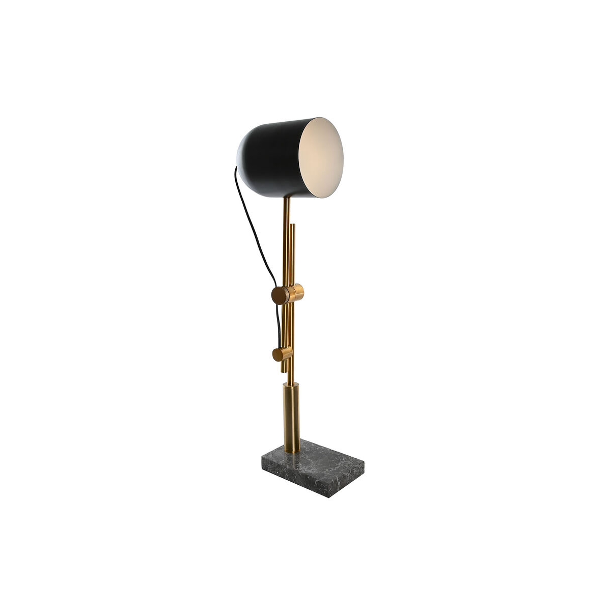 Bordslampa DKD Home Decor Svart Grå Gyllene Metall 60 W 220 V 45 x 45 x 70 cm - 5