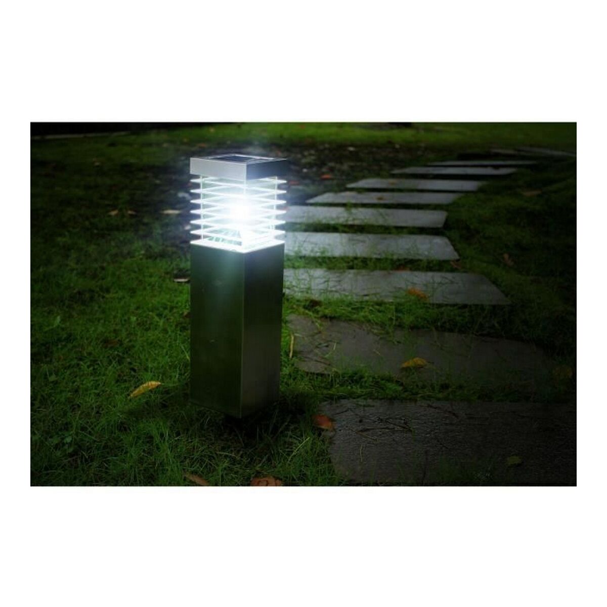 Solcellslampa Galix Sergioro Grå Rostfritt stål 6 W 25 lm 10 x 47,6 x 10 cm - 5