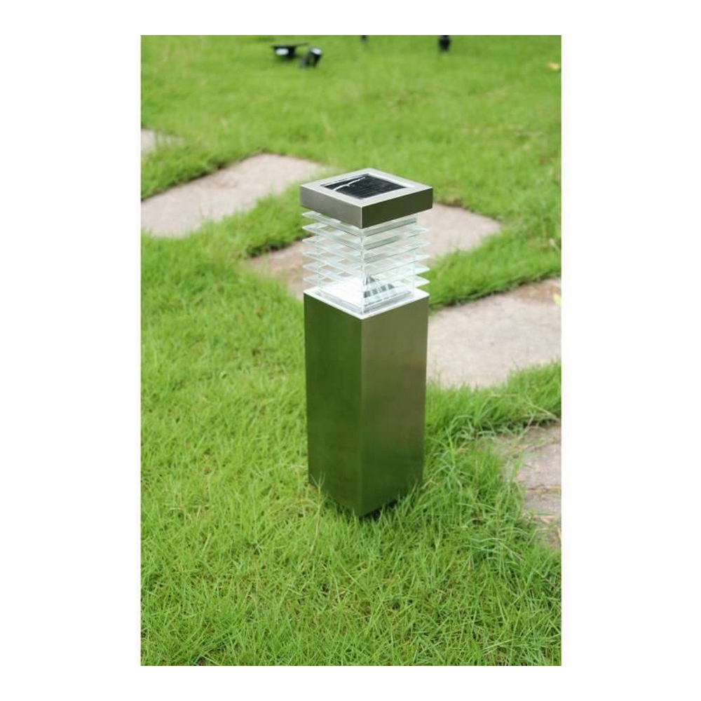 Solcellslampa Galix Sergioro Grå Rostfritt stål 6 W 25 lm 10 x 47,6 x 10 cm - 2