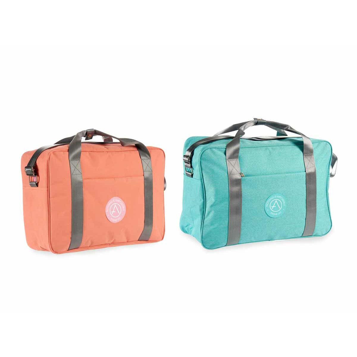 Sportväska Berilo Grön Rosa Polyester 14 x 34 x 44 cm (12 antal) - 2