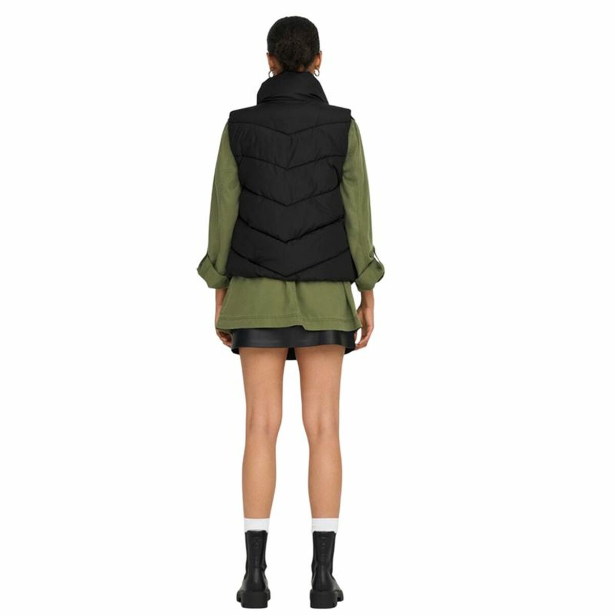 Väst, Dam Jack & Jones Jdyfinno Life Short Padd Svart - 3