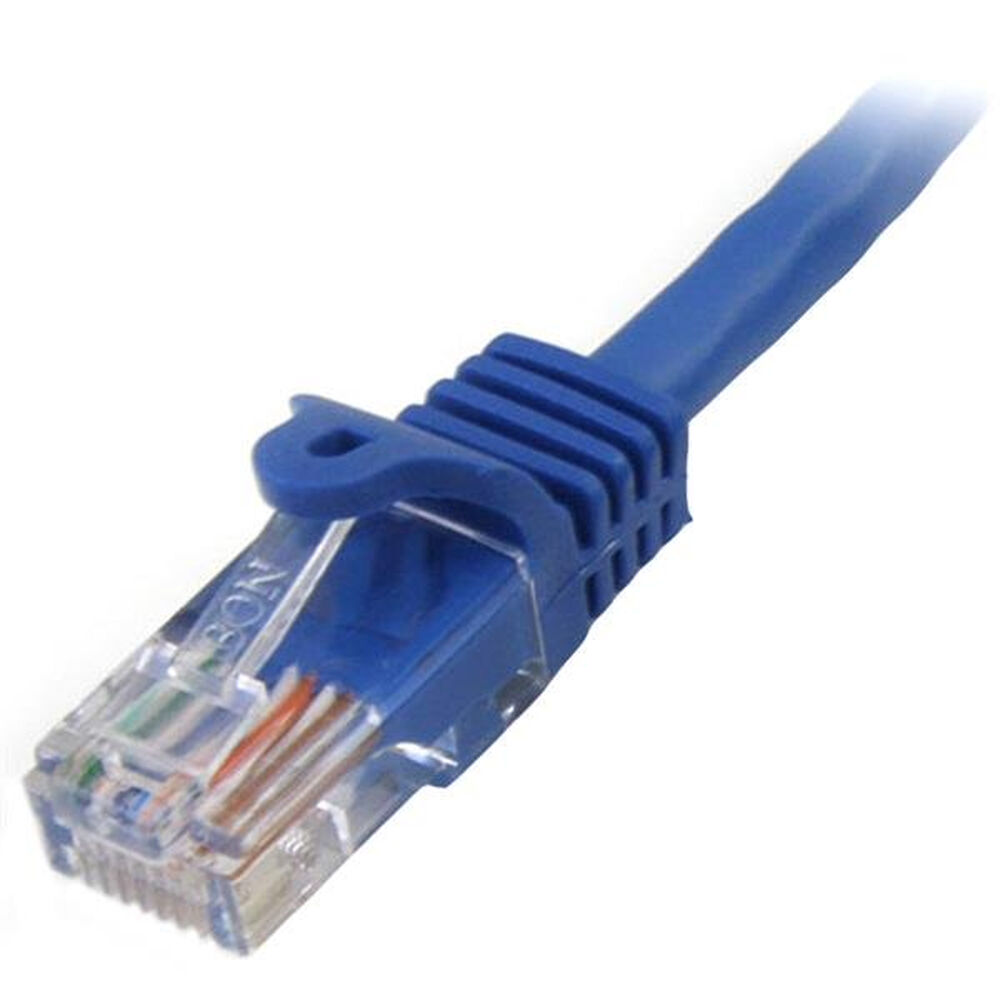 Nätkabel UTP Styv Kategori 6 Startech 45PAT3MBL 3 m Blå - 2