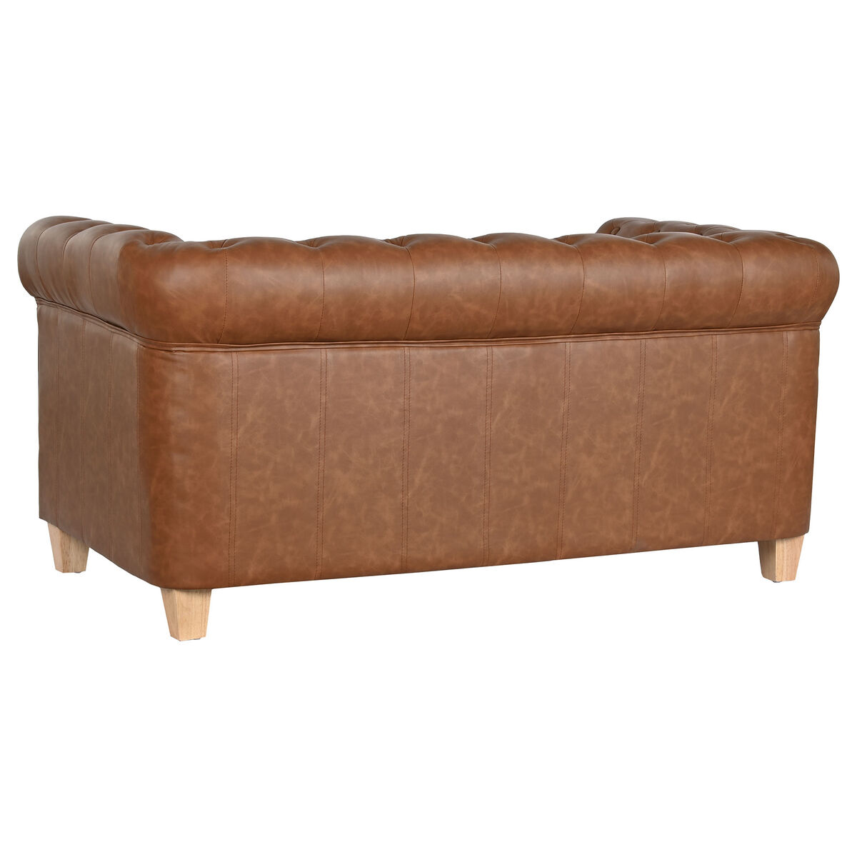 2-mans soffa Home ESPRIT Brun Naturell Vintage 151 X 79 X 70 cm - 2