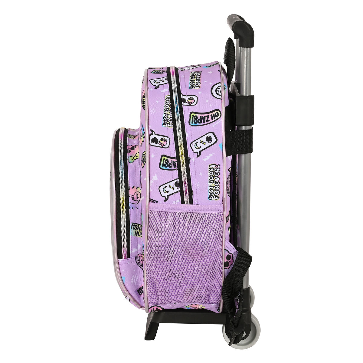 Skolväska med hjul Monster High Best boos Lila 28 x 34 x 10 cm - 2