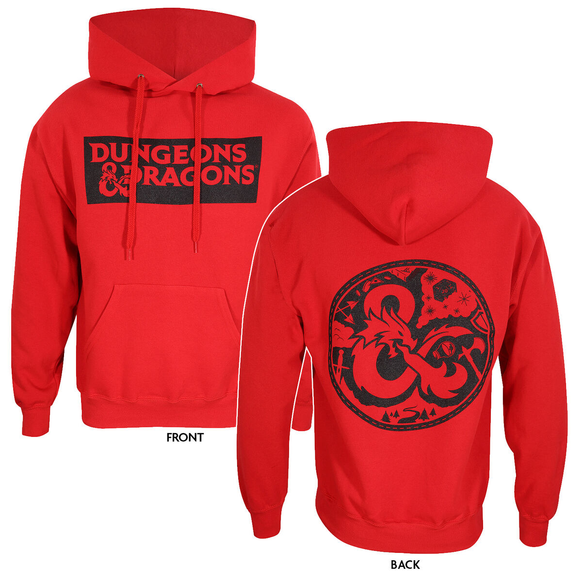 Tröja med huva Barn Dungeons & Dragons Logo Röd - 6