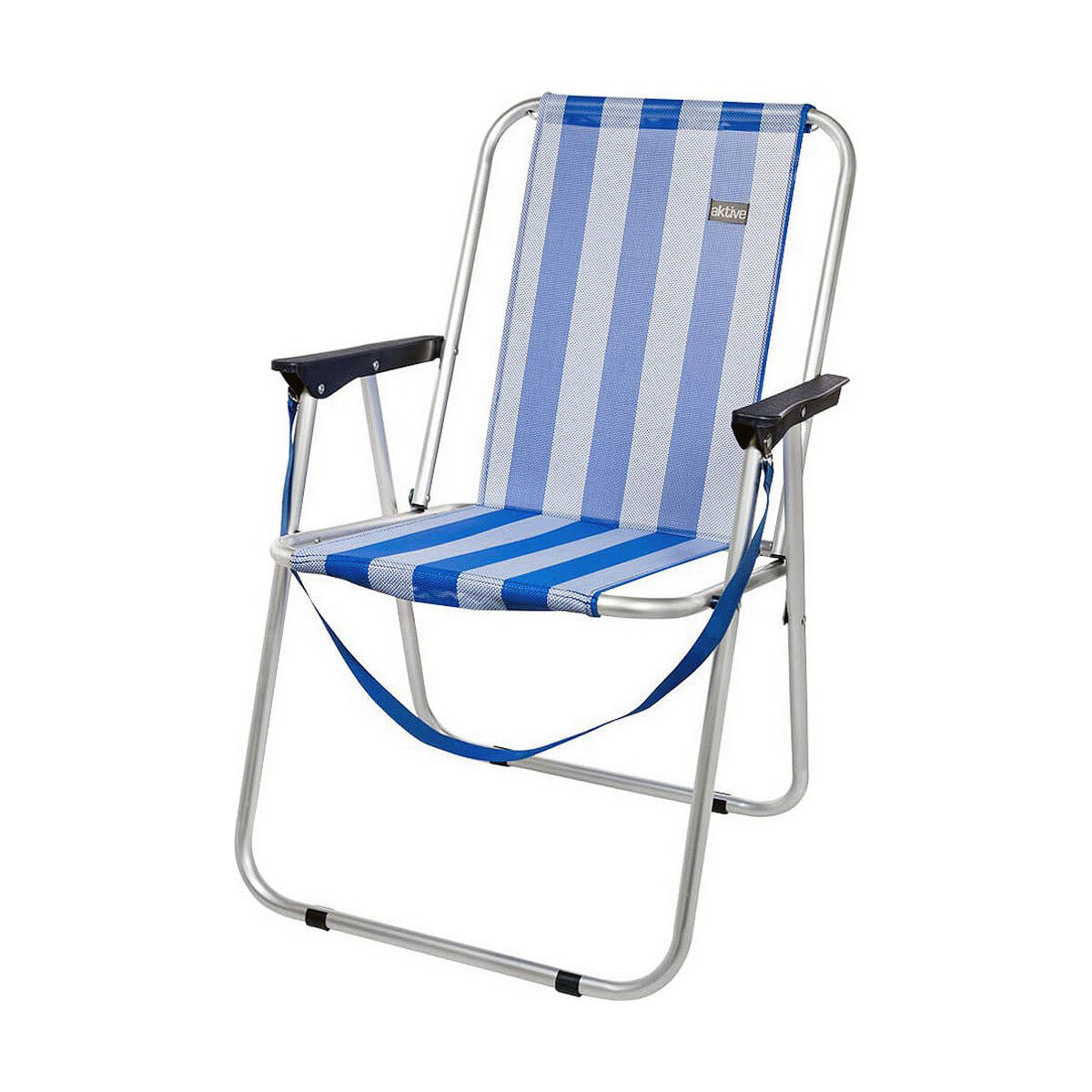 Strandstol Aktive Vit Marinblå 44 x 45 x 76 cm Sjöman - 2