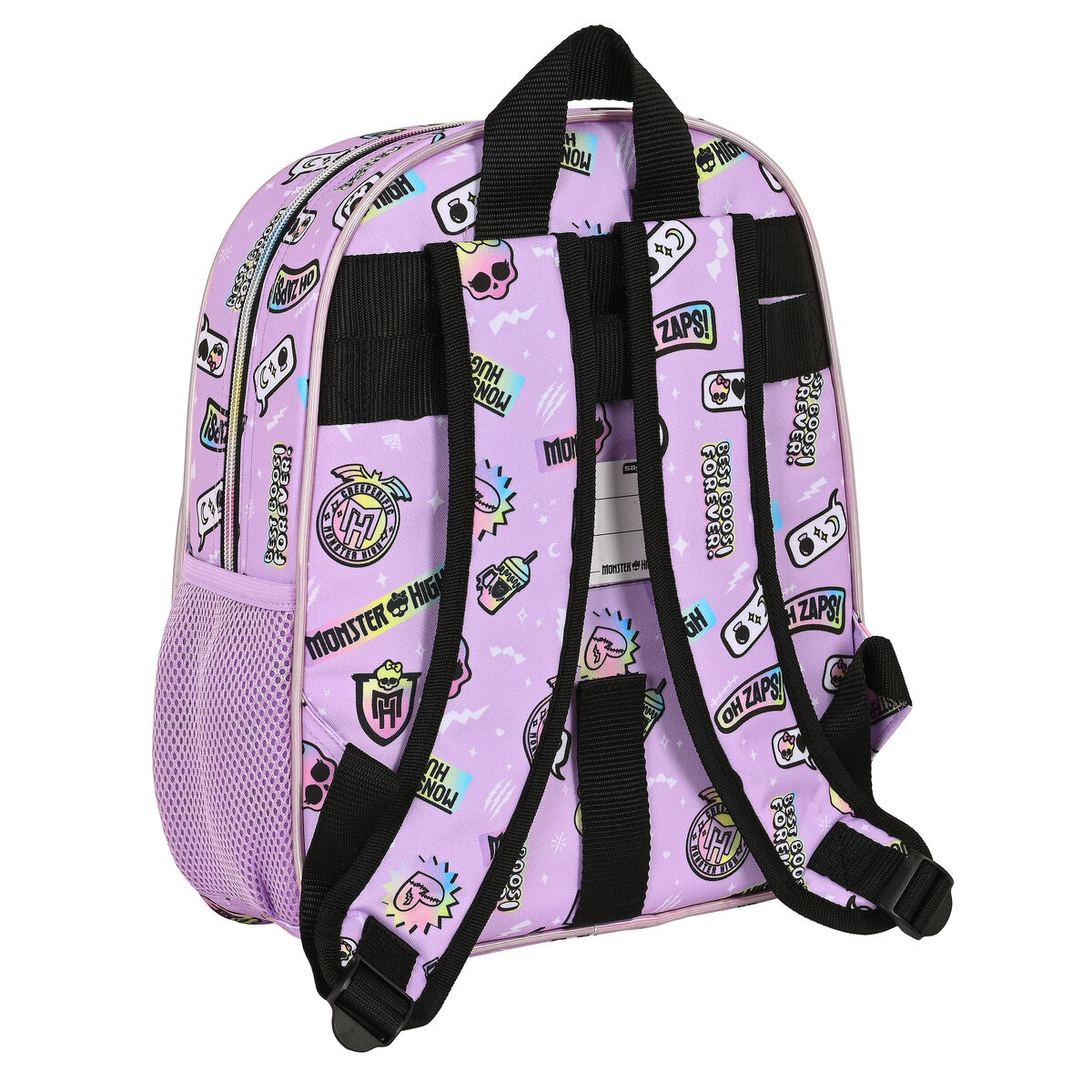 Skolryggsäck Monster High Best boos Lila 28 x 34 x 10 cm - 5