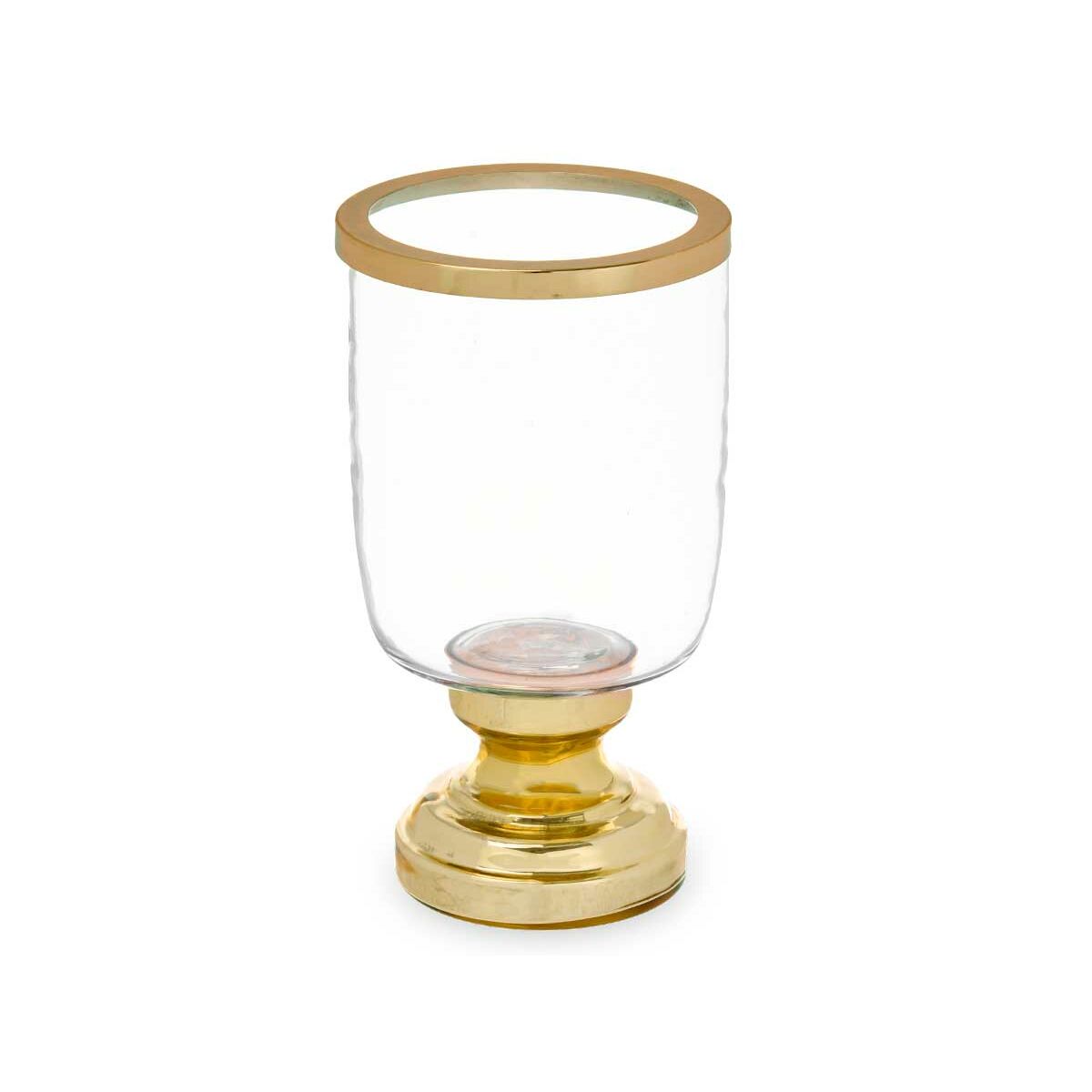 Ljusstakar Gift Decor Gyllene Glas Stål 12 x 24,5 x 12 cm Vinglas (6 antal) - 2