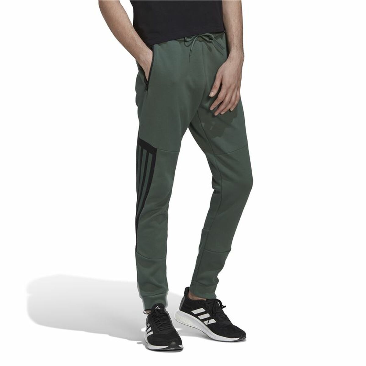 Nederdel träningsoverall för vuxna Adidas Future Icons 3 Grön Män - 9