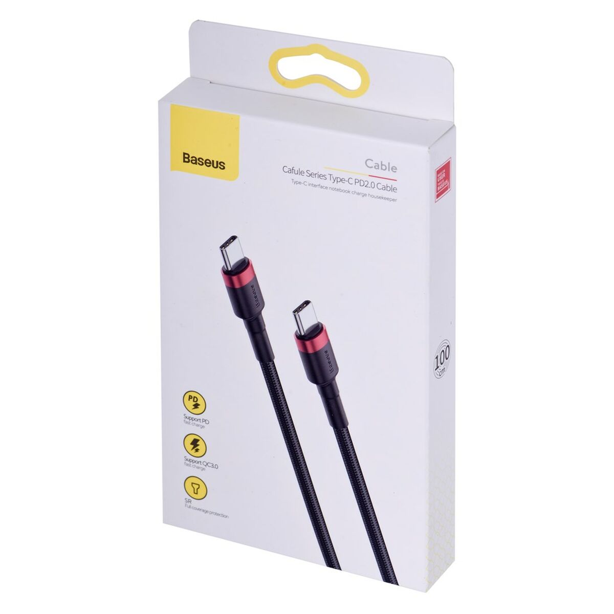 Kabel USB C Baseus CATKLF-G91 Svart 1 m - 5