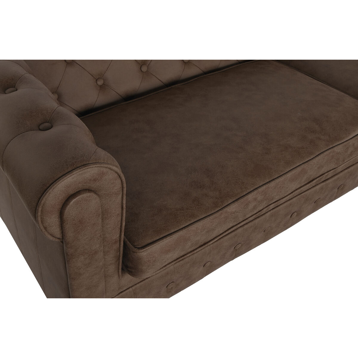 3-mans soffa Home ESPRIT Brun Vintage 216 X 78 X 70 cm - 2