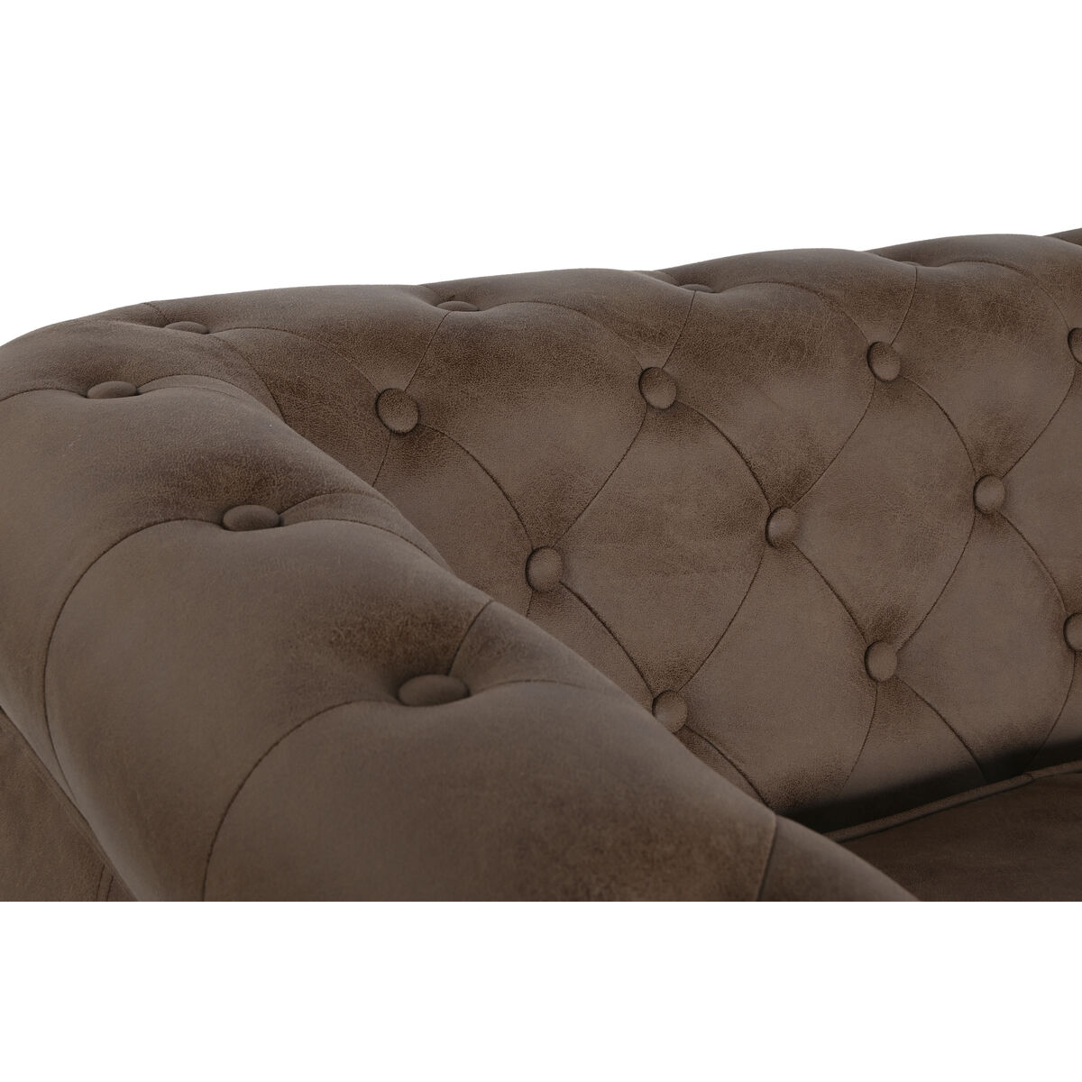 3-mans soffa Home ESPRIT Brun Vintage 216 X 78 X 70 cm - 3
