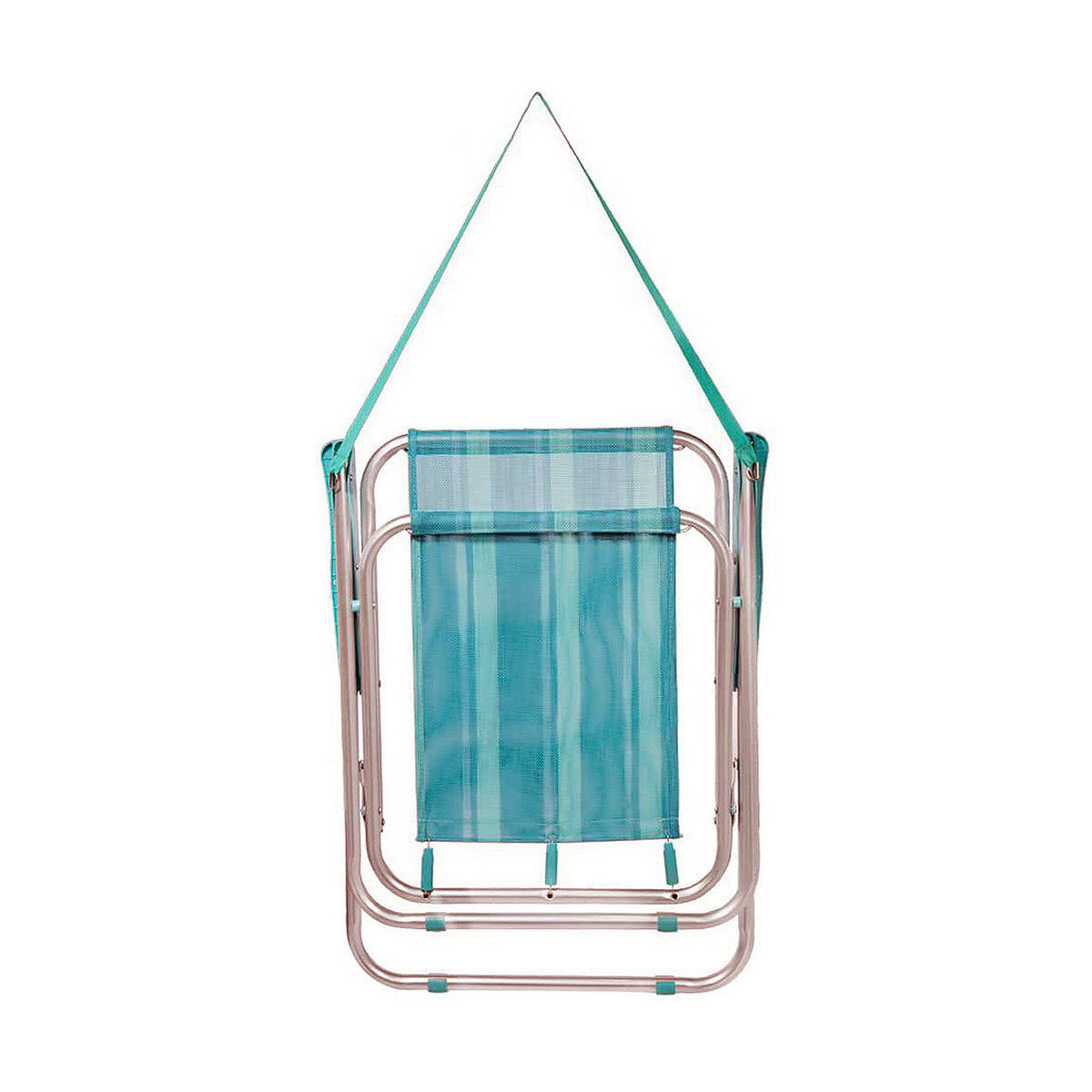 Strandstol Aktive Mediterran Vit Turkos 53 x 44 x 76 cm - 3