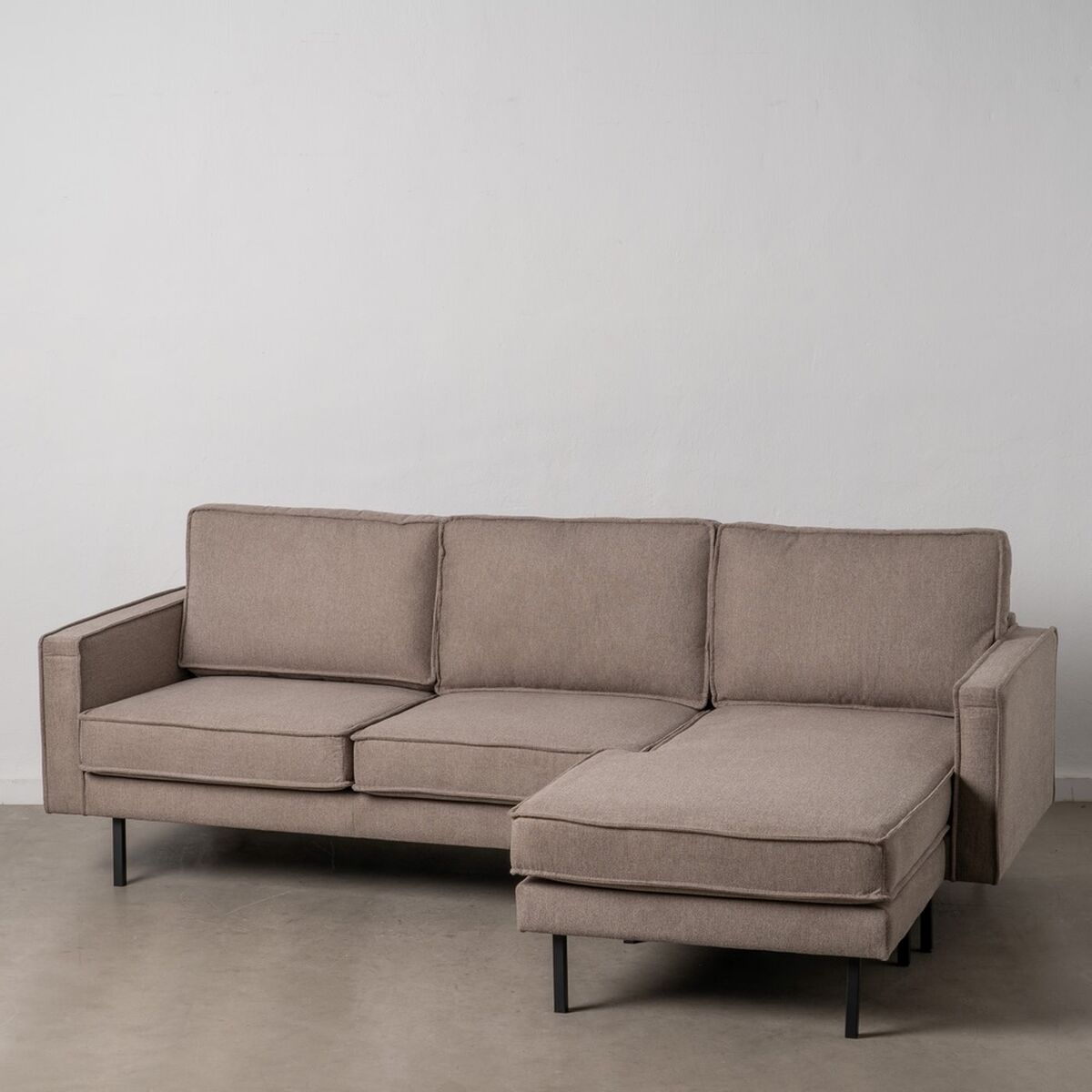 Schäslong Beige-brun (taupe) 235 x 155 x 87 cm - 2
