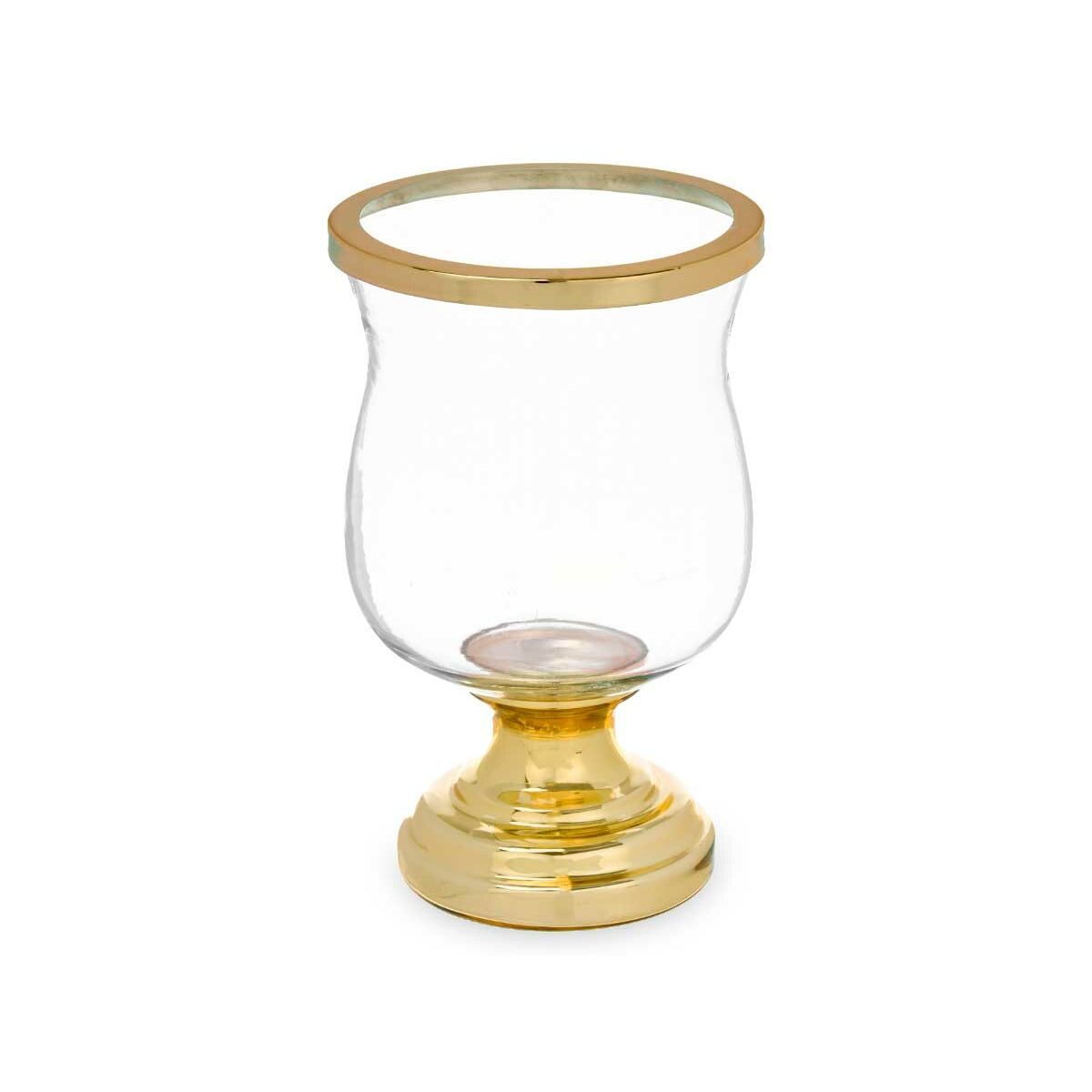 Ljusstakar Gift Decor Gyllene Glas Stål 15,5 x 26 x 15,5 cm Vinglas (6 antal) - 2