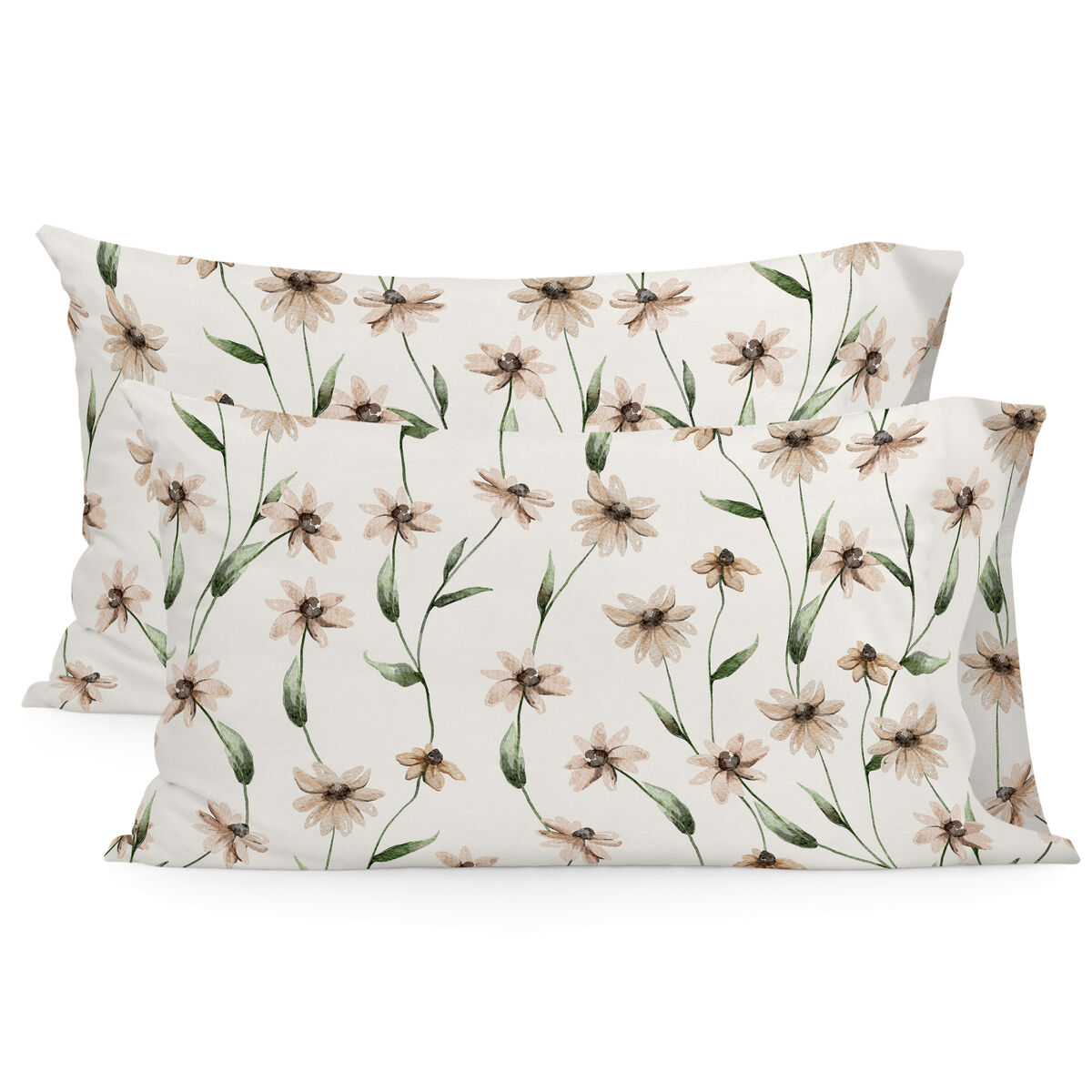 Örngott HappyFriday Tinny bloom Multicolour 50 x 75 cm (2 antal) - 4