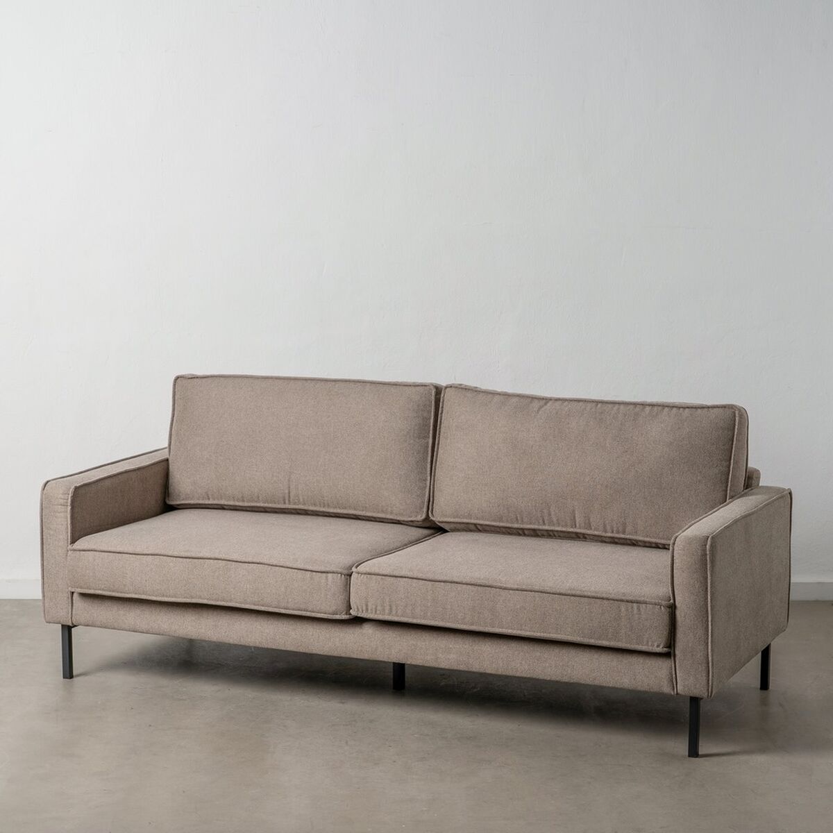 3-mans soffa Beige-brun (taupe) 213 x 87 x 90 cm - 2
