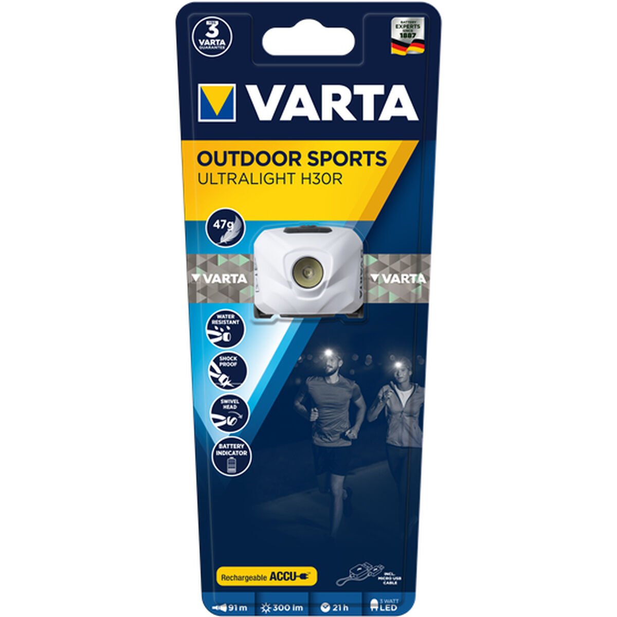 LED-lampa för huvudet Varta ULTRALIGHT H30R - 2