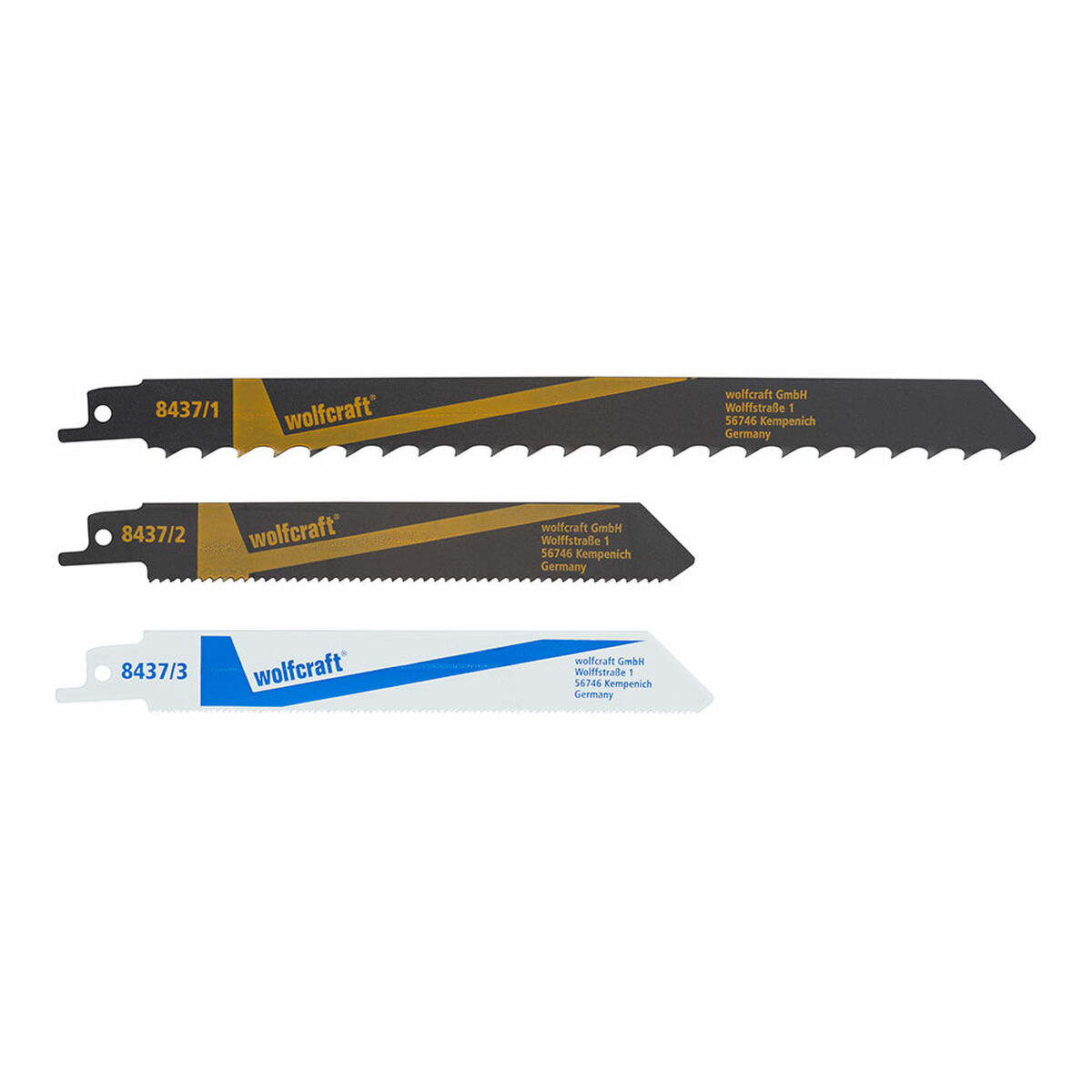 Sågblad Wolfcraft 8437000 3 Delar - 3
