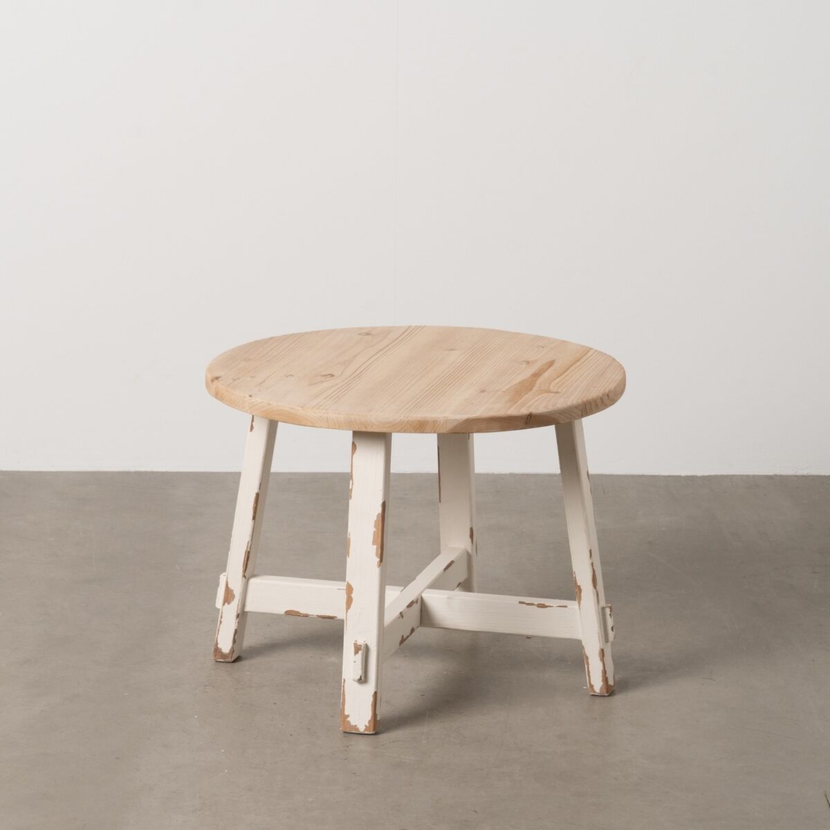 Soffbord Vit Naturell 60 x 60 x 45 cm - 2