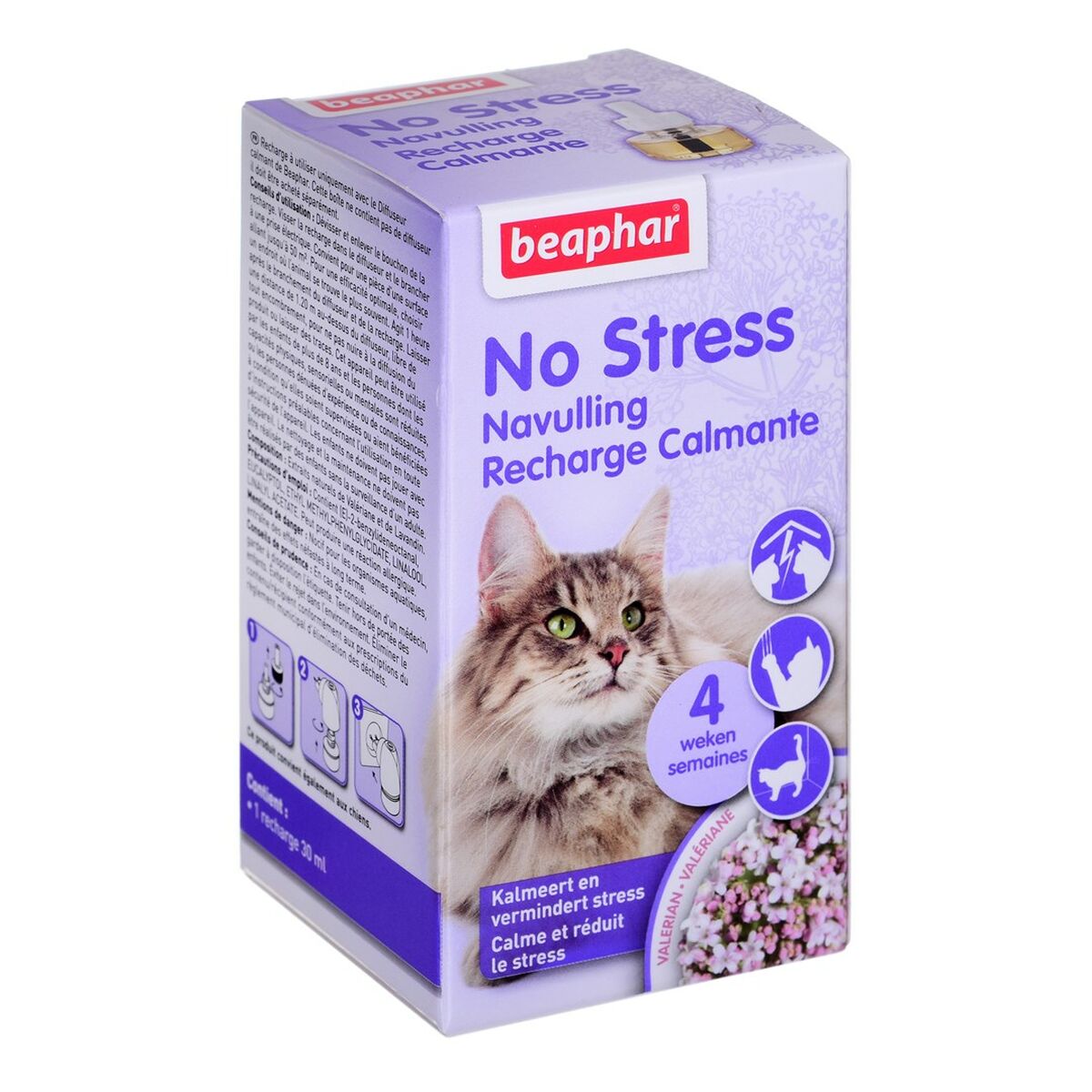 Ersättning för diffusor Beaphar No Stress Calming Refill Cat 30 ml 50 g Med feromoner - 4