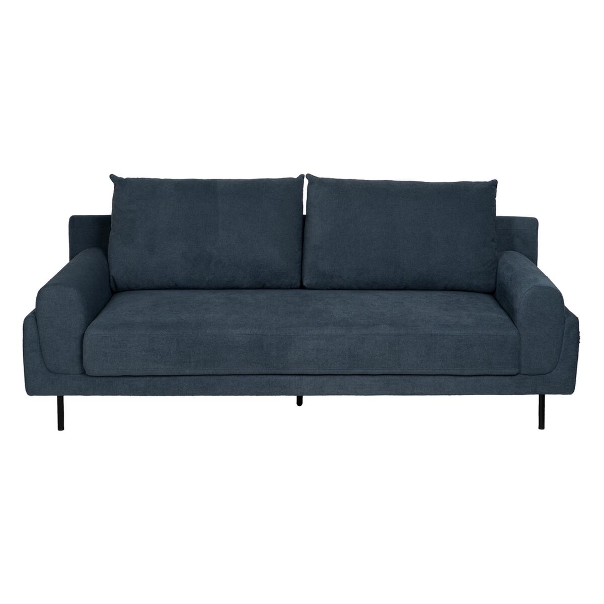 3-mans soffa Blå Trä 216 x 86 x 90 cm - 3