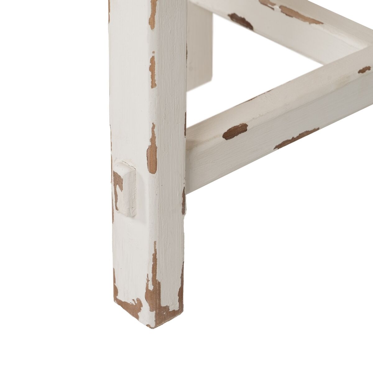 Matsalsbord Vit Naturell Granträ 120 x 60 x 48 cm - 8