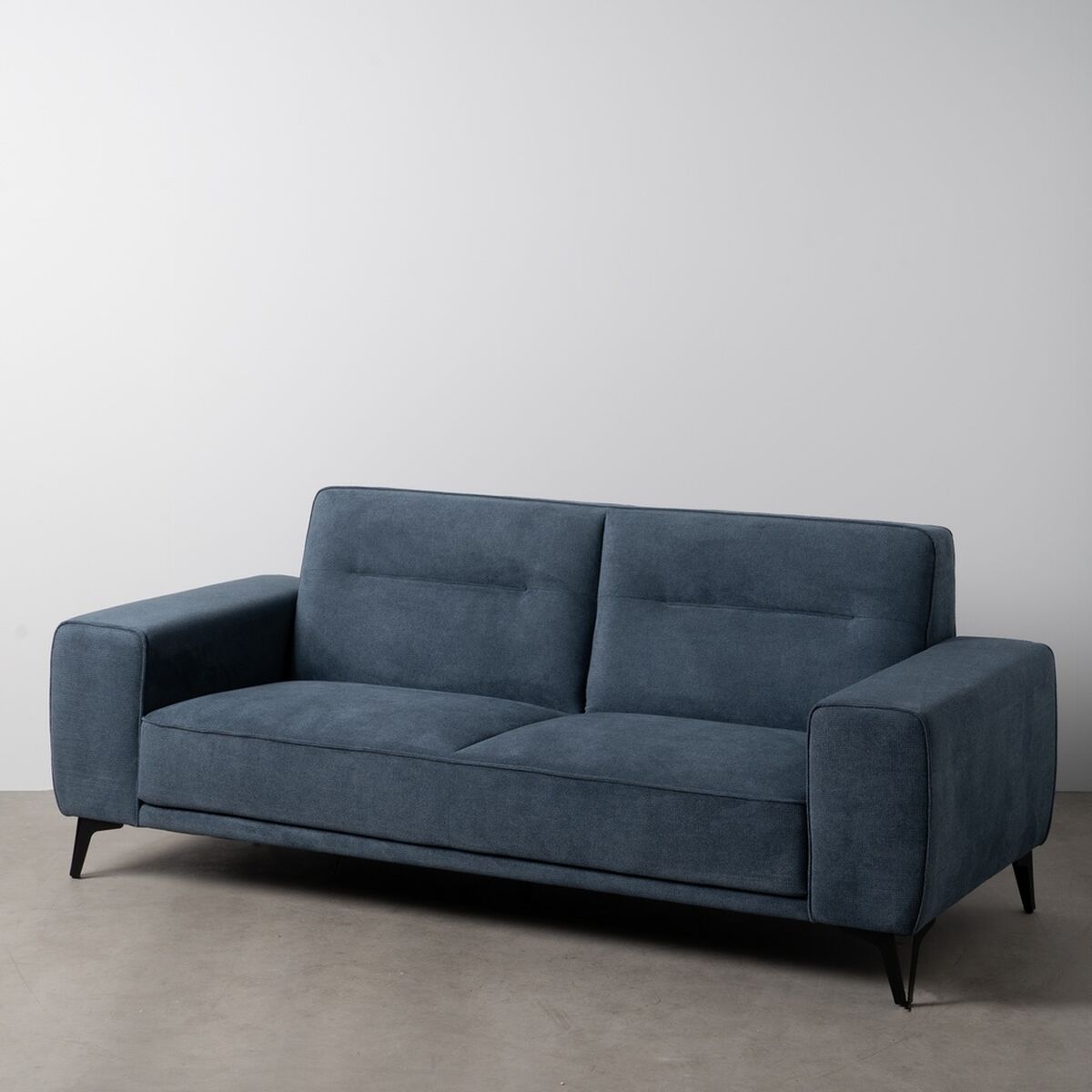 3-mans soffa Blå Trä 220 x 87 x 85 cm - 2
