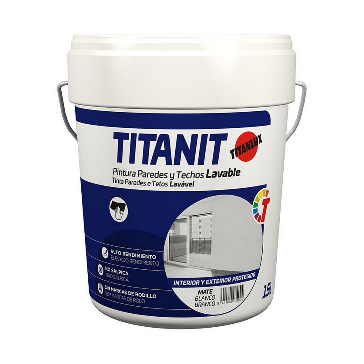 Måla Titanlux Biolux  a62000815 Vit 15 L - 2
