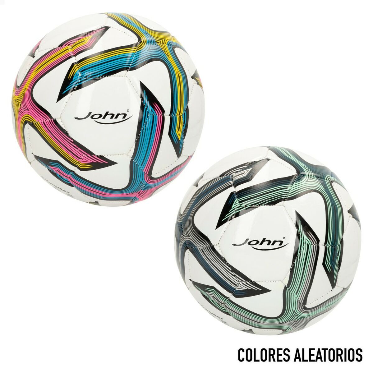 Fotboll John Sports Classic 5 Ø 22 cm Konstläder (12 antal) - 3