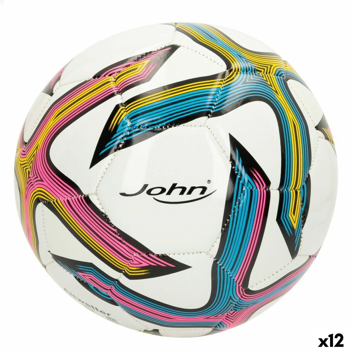 Fotboll John Sports Classic 5 Ø 22 cm Konstläder (12 antal) - 4