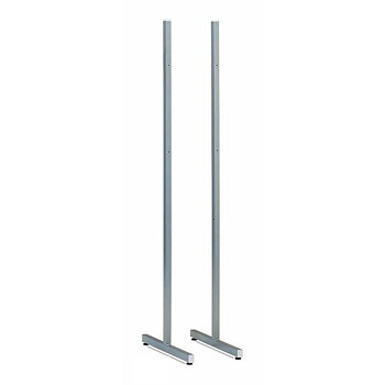 Ställ med hjul för whiteboard/tavla Faibo 60 x 186 cm Metall Silvrig Skiffer 2 antal