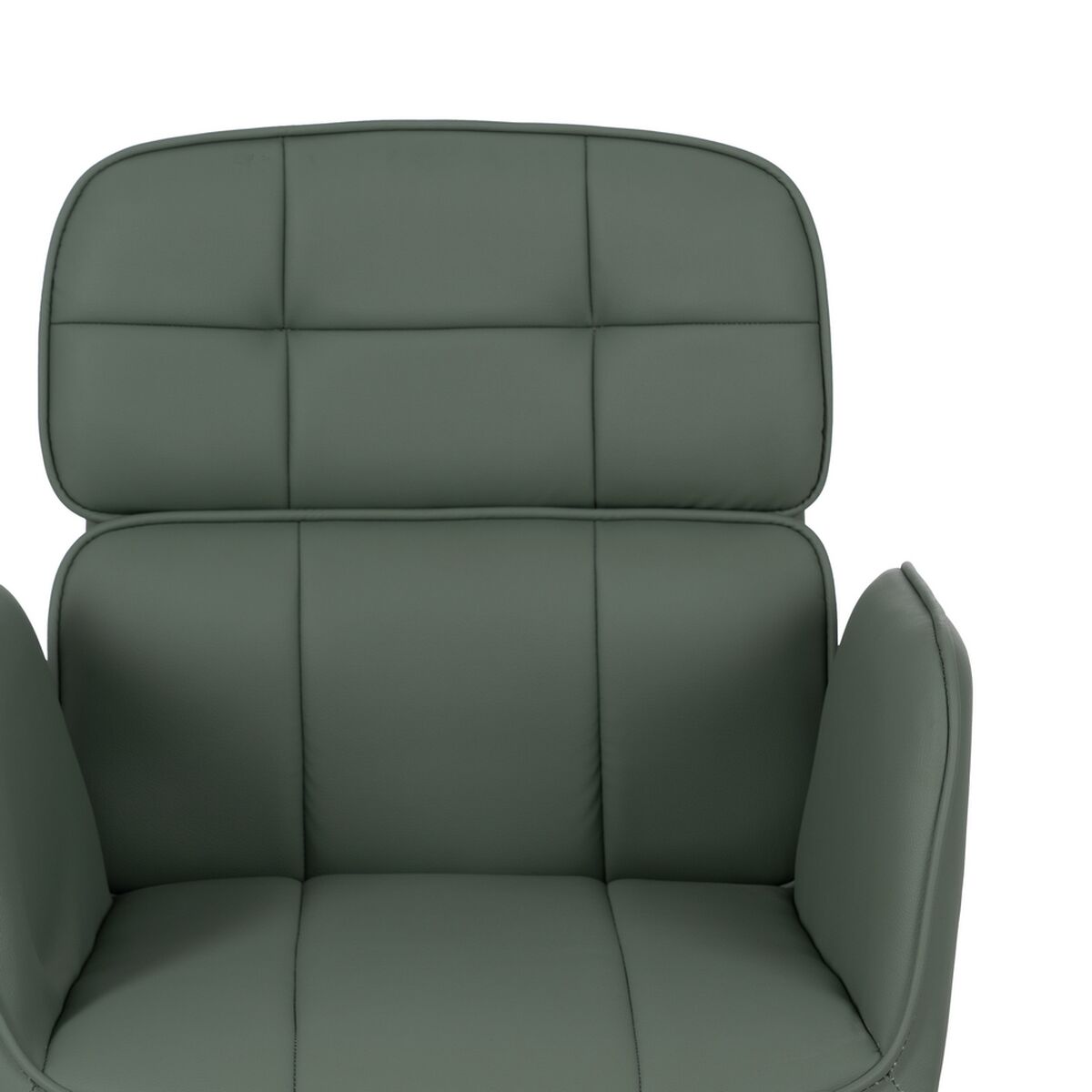 Matsalsstol Grön Grå Nylon Polyester Skum Trä Järn 57 x 60,5 x 85 cm - 5